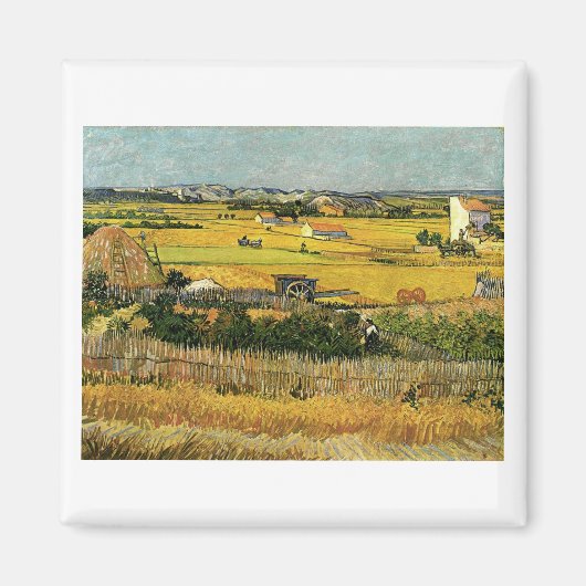Aimant Récolte à La Crau, Vincent Van Gogh (Devant)