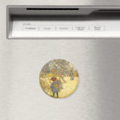 Aimant Récolte d'Apple par Carl Larsson Vintage (In Situ (Lave-vaisselle))