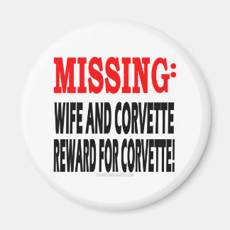 Aimant Récompense de la femme et de la corvette disparue