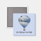 Aimant Reconnaissance du Merci des employés du ballon à a (Recto/Verso)