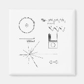 Aimant Record d'or NASA Voyager (Devant)