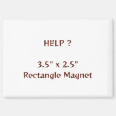 Aimant rectangle 3,5" x 2,5" (Recto)