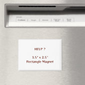 Aimant rectangle 3,5" x 2,5" (In Situ (Lave-vaisselle))