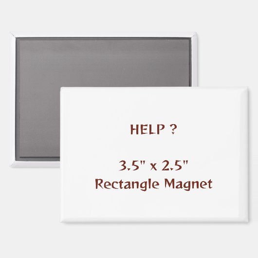 Aimant rectangle 3,5" x 2,5" (Recto/Verso)