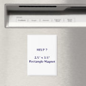 Aimant rectangle 6,4 x 8,9 cm (In Situ (Lave-vaisselle))