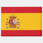 Aimant Rectangle Drapeau National d'Espagne (Recto)