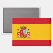 Aimant Rectangle Drapeau National d'Espagne (Recto/Verso)