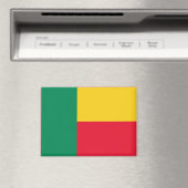 Aimant Rectangle Drapeau National du Bénin (In Situ (Lave-vaisselle))