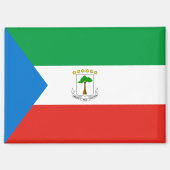Aimant rectangle du drapeau national de la Guinée (Recto)