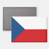 Aimant rectangle du drapeau national de la Républi (Recto/Verso)
