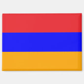 Aimant rectangle du drapeau national de l'Arménie (Recto)