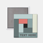 Aimant Rectangles géométriques (ver6) avec n'importe quel (Recto/Verso)