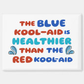 Aimant rectangulaire Blue Kool Aid (Recto)