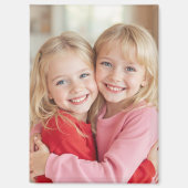 Aimant rectangulaire personnalisé avec photo (Recto)