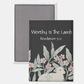 Aimant Rectangulaire Worthy Is The Lamb (Recto/Verso)