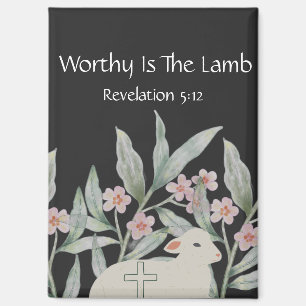 Aimant Rectangulaire Worthy Is The Lamb