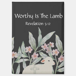 Aimant Rectangulaire Worthy Is The Lamb