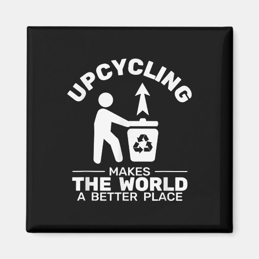 Aimant Recyclage à vélo - Protection De l'environnement (Devant)
