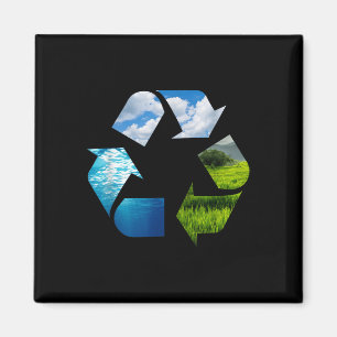 Aimant Recyclage de la planète Terre Protection De l'envi