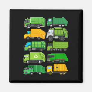 Aimant Recyclage Garge Camion Anniversaires de enfants Ca