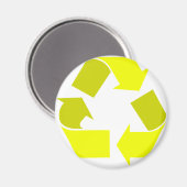 Aimant recyclage jaune (Recto/Verso)