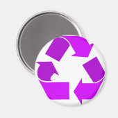 Aimant Recyclage violet (Recto/Verso)