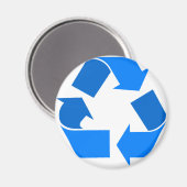 Aimant recycle bleu clair (Recto/Verso)
