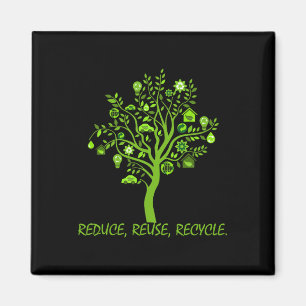 Aimant Recycle Réduire Réutiliser le Jour des terres Enre