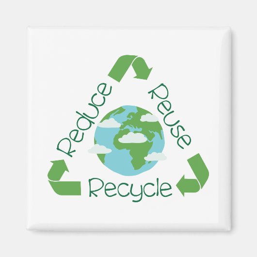 Aimant Recycle Reuse (Devant)