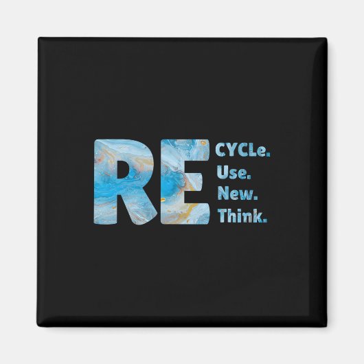 Aimant Recycle Réutiliser Renouveler Repenser la crise De (Devant)