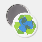Aimant recycler la terre (Recto/Verso)