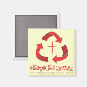 Aimant Recycler l'aimant humain (Recto/Verso)