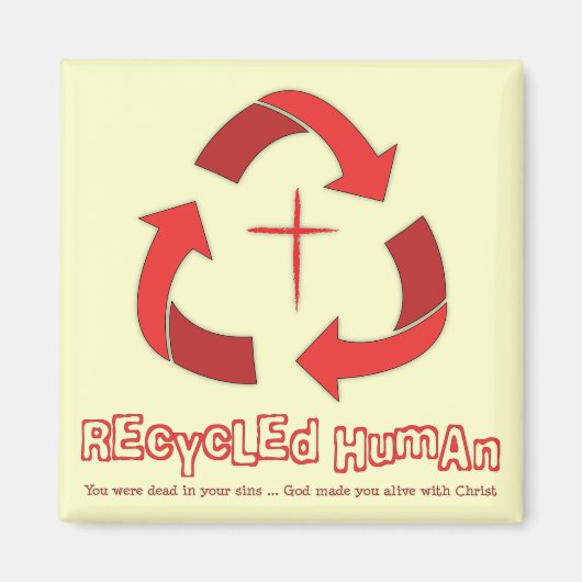 Aimant Recycler l'aimant humain (Devant)