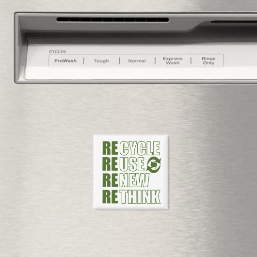 Aimant Recycler réduire la réutilisation renouveler repen (In Situ (Lave-vaisselle))