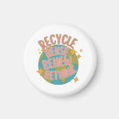 Aimant Recycler réutiliser Renouveler repenser (Devant)