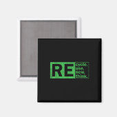 Aimant Recycler Réutiliser Repenser la protection De l'en (Recto/Verso)