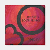 Aimant Red 30 Dix Anniversaire (Devant)