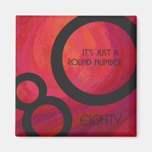 Aimant Red 80 Dix Anniversaire