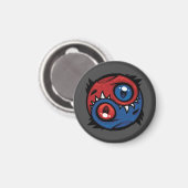 Aimant Red and Blue Yin Yang Dragons (Recto/Verso)