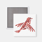 Aimant Red Bird (Recto/Verso)