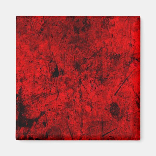 Aimant Red Black grunge art graphique numérique abstrait (Devant)
