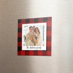 Aimant Red Buffalo Plaid & Nom Personnel Et Photo<br><div class="desc">Entrez dans le monde du style intemporel avec nos classiques Red Buffalo Plaid produits personnalisés sur Zazzle! Que vous cherchiez à ajouter une touche de charme rustique à votre vie ou que vous cherchiez un cadeau parfait, notre collection a quelque chose pour tout le monde. Découvrez le charme durable de...</div>