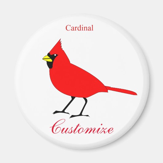 Aimant Red Cardinal Bird Thunder_Cove (Devant)