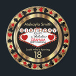Aimant Red Casino Poker Chip Anniversaire<br><div class="desc">Red Casino Poker Chip Birthday Magnet prêt pour vous à personnaliser. 📌 Si vous avez besoin d'une personnalisation plus poussée, cliquez sur le bouton "Cliquez pour Customiser plus loin" ou "Customiser ou modifier la conception" et utilisez notre outil de conception pour redimensionner, faire pivoter, modifier la couleur du texte, ajouter...</div>