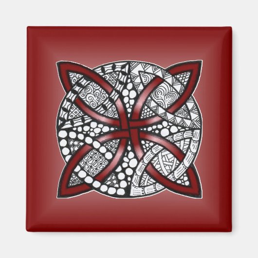Aimant Red Celtic Knot Original (Devant)