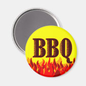 Aimant Red Flames BQ dit (Recto/Verso)