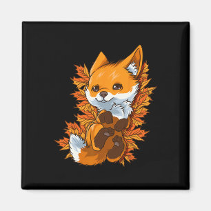 Aimant Red Forest Fox Baby automne automne automne
