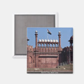 Aimant Red Fort, New Delhi, Inde (Recto/Verso)