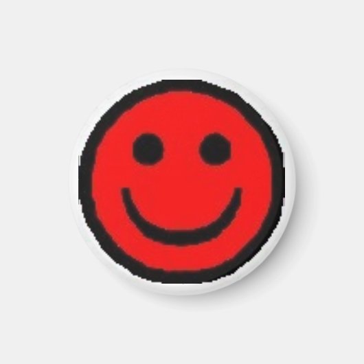 Aimant Red Happy Face (Devant)