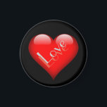 Aimant Red Heart Attractive Parisian Love Mariage<br><div class="desc">Vous pouvez facilement changer les polices et les couleurs. Vous pouvez également ajouter votre logo et l'image arrière - plan comme vous le souhaitez.</div>